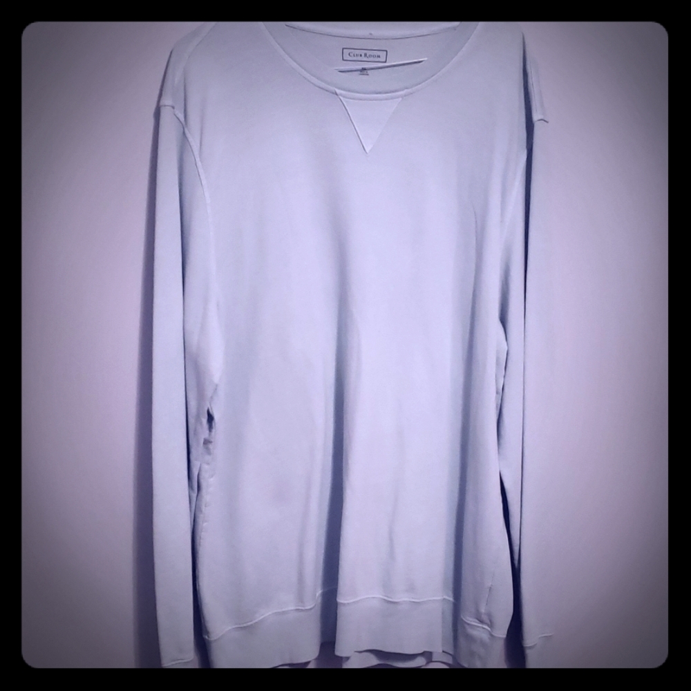 Men's XL Baby Blue Club Room Crew Neck Sweater